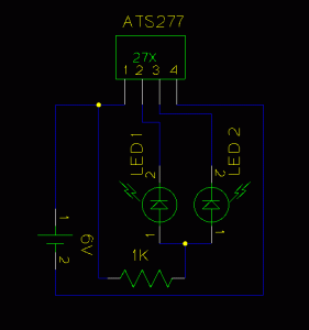 Magnetic Polarity Detector Schematic