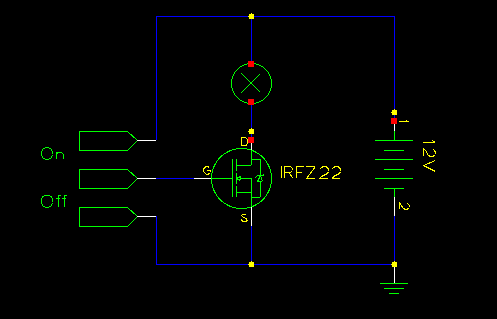 Simplest Switch using MOSFET