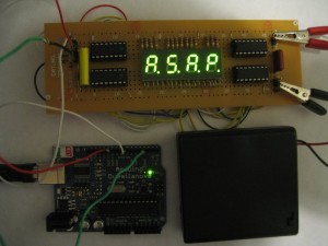 The display in action (showing A.S.A.P.)