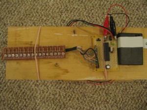 16 LED POV Display (top view)