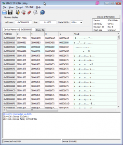 STM32 ST Link Utility