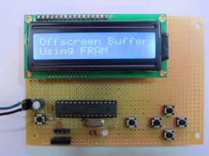 LCD with Off-screen FRAM buffer