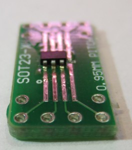 FAN5333A on SOT23 adapter (soldered)