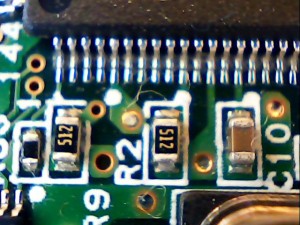 Circuit board closeup 1