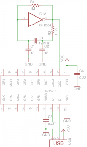 MCP2210 using external OSC