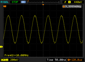 Sine output (10 MHz)