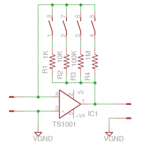 TS1001 Ammeter Circuit