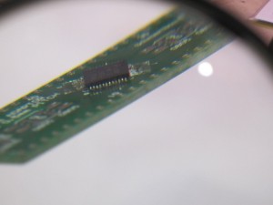 MSP430F5342 soldered