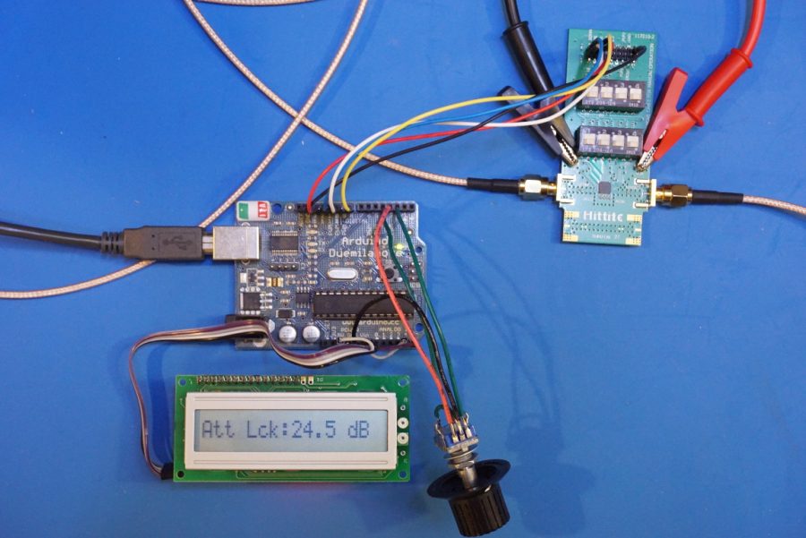 Controlling an HMC624LP4E RF Attenuator Using Arduino Kerry D. Wong